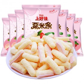 旺仔卡兹脆双螺杆挤压膨化粟米条生产线厂家