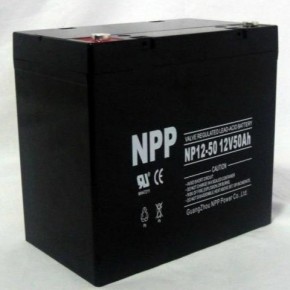 耐普蓄电池12V50AH 耐普NP12-50铅酸蓄电池
