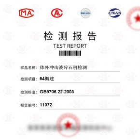 体外冲击波碎石机-54概述测试-医疗器械检测报告