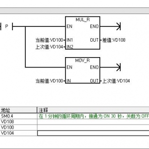 如何在西門子S7-200PLC中編寫測量溫度變化的程序？