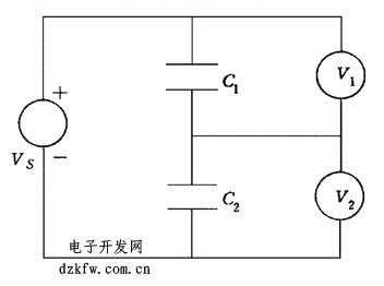 電容串聯計算方法，電容計算原理圖