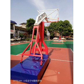 邵阳篮球架三色箱体篮球架粗壮篮球架移动式篮球架