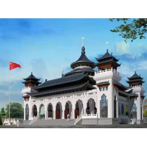 清真寺改造、清真寺中式建筑、清真寺仿古設計