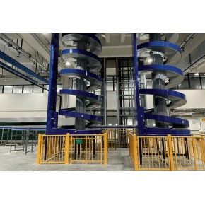 螺旋式纸箱提升机 纸箱提升输送机 省空间 易保养
