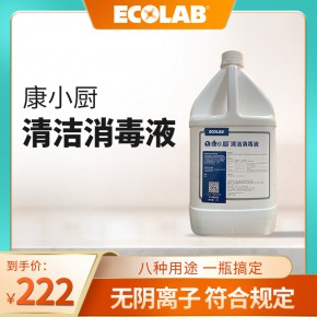艺康 康小厨清洁消毒液 商用餐厅学校 企业 食堂 厨房清洁