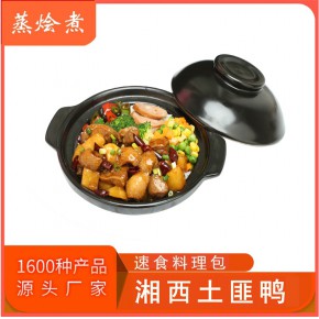 中式简餐外卖速食包  快餐半成品菜湘西土匪鸭煲仔饭料理包供应