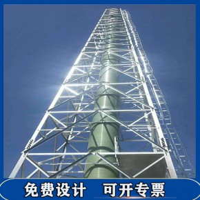 衡水蓬泽 加工60米烟囱塔架 60米废气排放塔 多种规格 按需定制