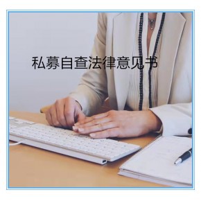私募自查法律意见书，我们提供