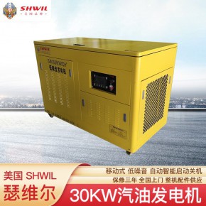 30KW汽油发电机 一键式启动 应急管理局备用电源