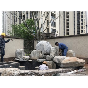 欣园景观假山造景  太行奇石千层石 丽水太行山千层石