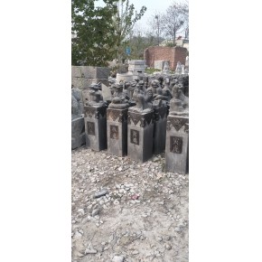 青石仿古拴马桩