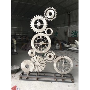 不锈钢齿轮组合雕塑制作厂家