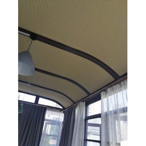 莫派蜂巢帘 天窗 阳光房顶棚帘全遮光天棚帘遮阳电动 窗帘
