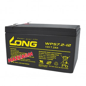 广隆LONG蓄电池WPS2.3-12 12V2.3AH阀控式密封铅酸电池 医疗仪器设备