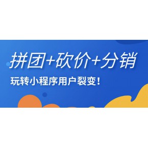 开发设计代理拼团砍价APP