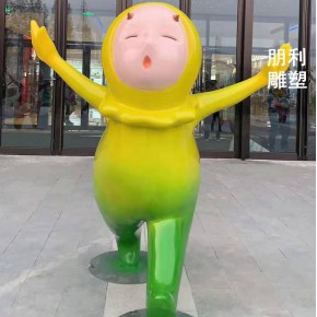 立体福娃雕塑景观 中式卡通公仔雕塑 福娃雕塑