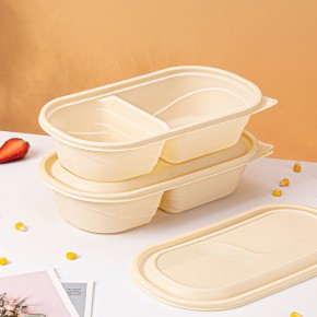 赛卓 可降解餐盒一次性玉米淀粉打包盒环保分格饭盒