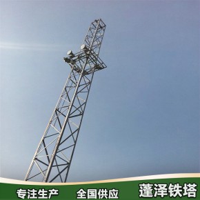 升降式投光灯塔的安装