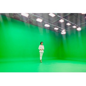 绿幕抠像线上ARVR虚拟制片远程连线元宇宙发布会拍摄制作