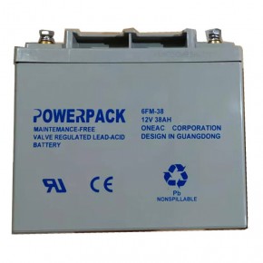 POWERPACK铅酸蓄电池6FM-120免维护12V120AH信号灯塔