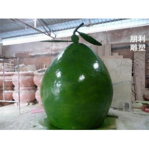 玻璃钢柚子雕塑厂家 企业素材 大型柚子雕塑公司