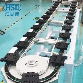 环形导轨输送线 椭圆曲线轨道 高精密耐磨v形精密二次定位弧形导轨线