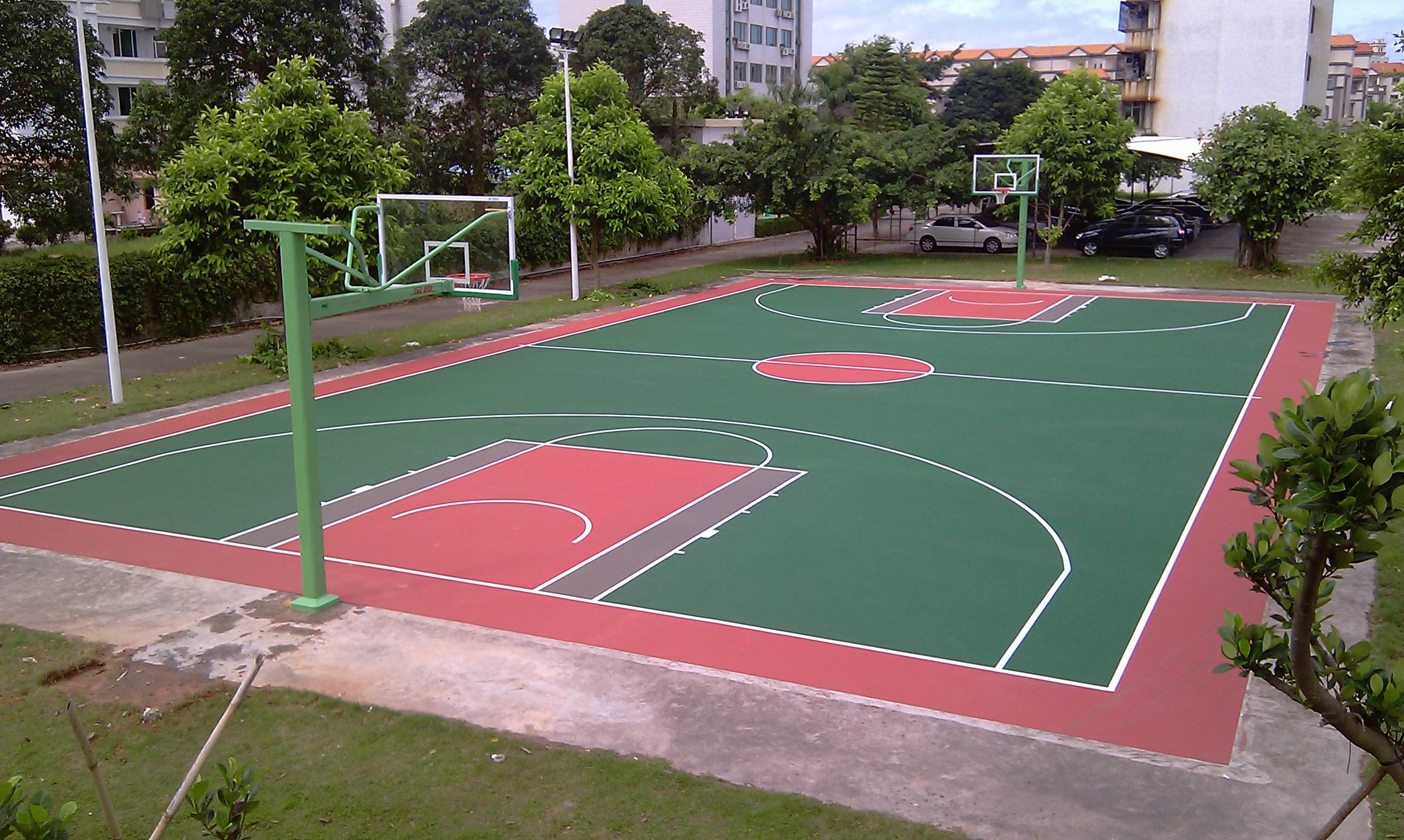 宿城学校塑胶跑道铺设