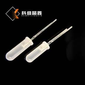 F4圓頭霧狀紅光/藍光高膠體燈珠高12.5mm插件式發(fā)光管