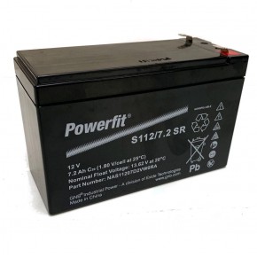POWERFIT蓄电池S112/7.2SR消防和安全 UPS/备用电源电池