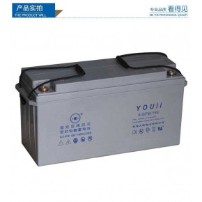 YOULI有利蓄电池6-GFM-150  12V150AH 太阳能安防设备