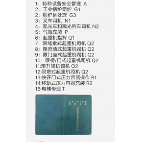 叉车 电梯 起重机作业证年审换证