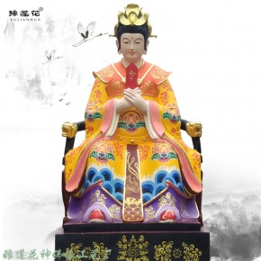 玉皇大帝神像 玻璃钢树脂雕塑神像 王母娘娘 河南玉皇王母佛像
