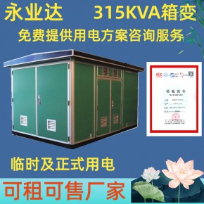 315KVA箱式变电站 成都成套生产厂 高低压组合设备 部分现货 永业达