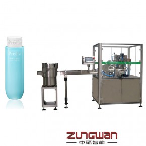 唇彩定量灌装上刷旋盖机 成都护肤品软管封口机拧盖机