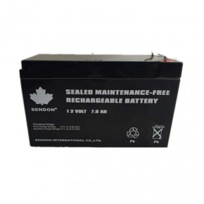 SENDON山顿蓄电池6GFM-7AH 12V7AH铅酸应急免维护直流电源