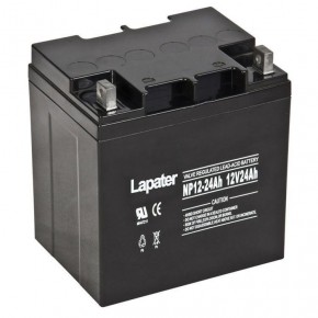 Lapater拉普特蓄电池NP24-12 免维护12V24AH应急配电机柜