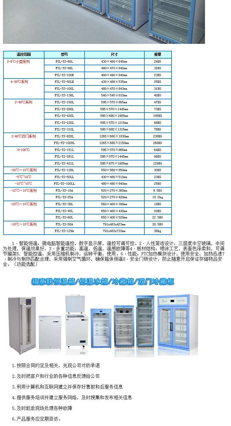 福意联加温柜手术室用FYL-YS-430L微电脑程序控制温度