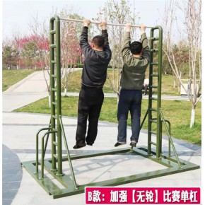 战术训练场,w型独木桥，倒爬梯安装工艺