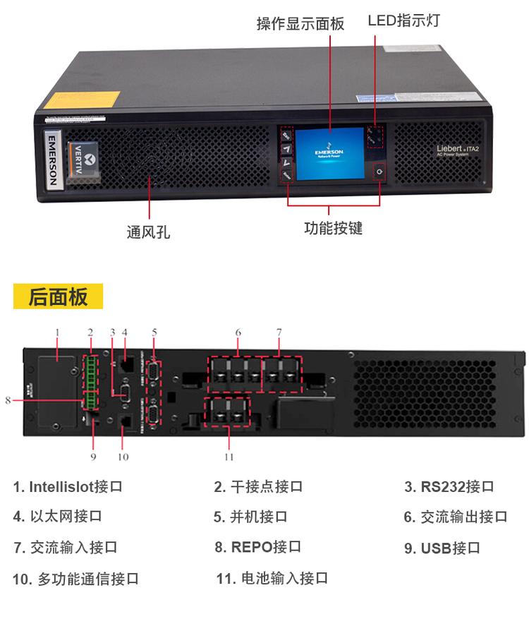 艾默生STS静态转换开关在线式稳压ups电源