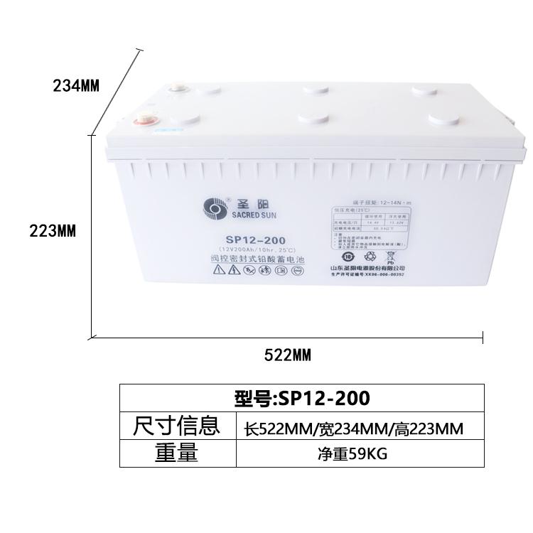 圣阳SP1280机房用蓄电池