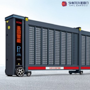 南宁智能伸缩门，南宁小区厂房伸缩门，南宁成品伸缩门销售安装