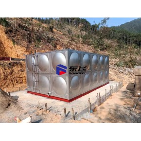 广州不锈钢水箱厂家东飞牌方形水箱免费出图全国上门安装消防水箱18立方米生活水箱