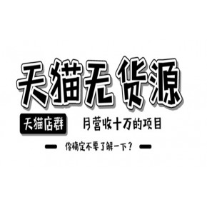 天猫无货源新玩法，精细化运营技术培训，全托管式服务，一年赚50万-70万，全国招收学员