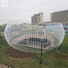精选线条雕塑制造   条状雕塑 线条雕塑异型