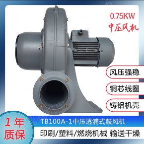 升圆鑫TB鼓风机 220/380V工业吸尘抽气中压风机 750W激光雕刻配套专用抽风机