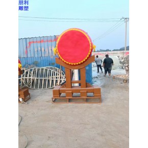 大鼓雕塑生产制作 生产商乐器雕塑  园林建筑曲艺文化雕塑