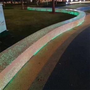 陕西四川清水混凝土装饰构件 发光混凝土地面墙体台阶雕塑 水泥景观坐凳树池