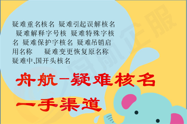 被駁回疑難不帶省份核名條件