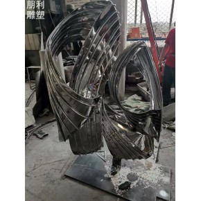 扭转雕塑喷漆制作厂家 锻钢螺旋雕塑  城市园林旋转雕塑