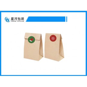 牛皮纸袋  服装袋子奶茶印logo外卖打包